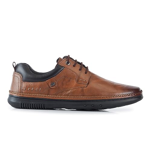Image of ID Lace-Up Dual Shade Casual Shoes for Men