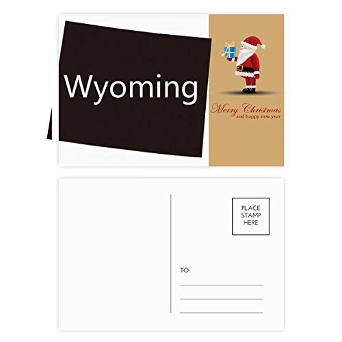 Cartes postales Père Noël Wyoming lot de 20 en carton épais rigide haut de gamme