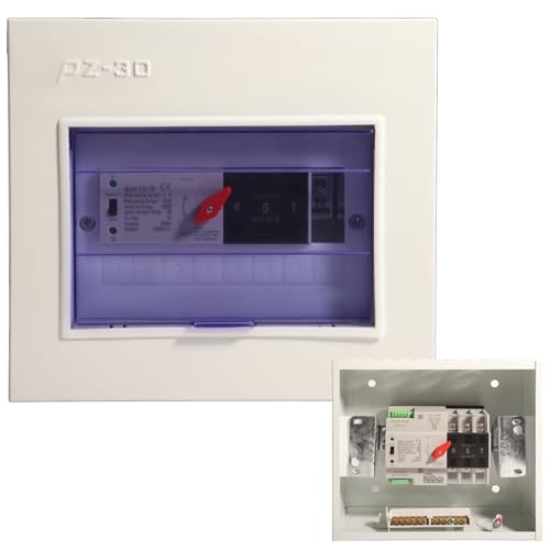 Shengbowi Automatic Transfer Switch Generator 100Amp 3P 110V Auto Manual