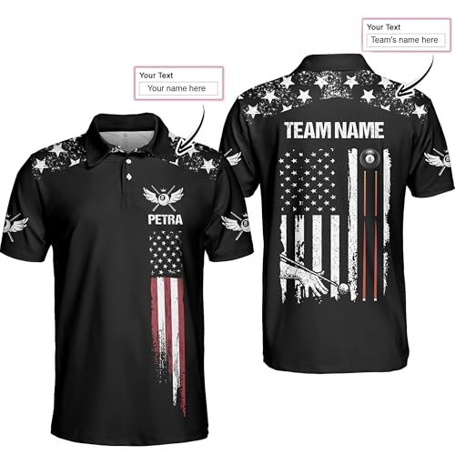 SHAANT Personalized Billiards Jerseys, Billiard Pool Shirt for Men, 8 Ball Pool Shirt, Billiards Gift for Team Player2