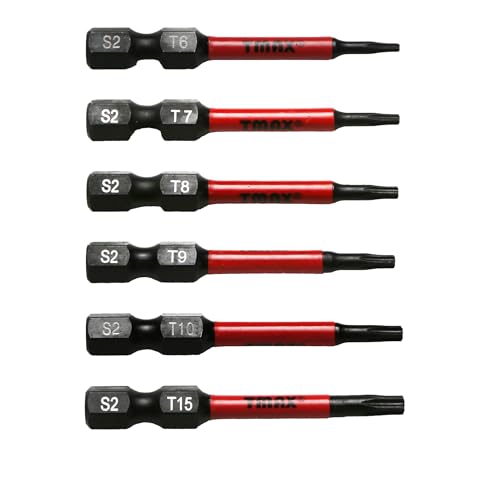 Puntas Torx Star de 5 cm de largo y vástago hexagonal de un cuarto de pulgada 3