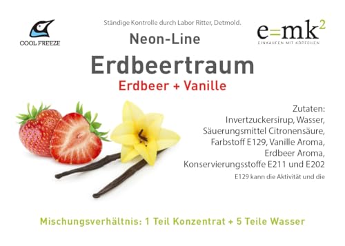 Slush Eis Sirup | Erdbeere-Vanille | Konzentrat 1:5 | 5 Liter Kanister | Glycerin Frei | geeignet für Ninja Slushy Maschine | Premium-Qualität direkt vom Hersteller – Bild 5