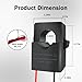 150A Split Core Current Sensor Transformer 3000:1 Ratio AC Current Transformer Coil, Mini Split-CT for Energy Meter