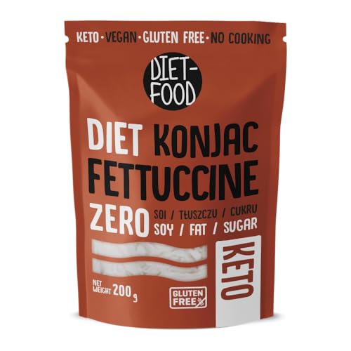 DIET-FOOD Shirataki Noodles Low Carb Konjak Nudel Kalorienarme Vegane Lebensmittel Fettfrei Sojafrei Glutenfreie Wasserlöslich Diätnudeln Niedriger Kaloriengehalt 200 Gramm DIET-FOOD Shirataki Noodles Low Carb Konjak Nudel Kalorienarme Vegane Lebensmittel Fettfrei Sojafrei Glutenfreie Wasserlöslich Diätnudeln Niedriger Kaloriengehalt 200 Gramm