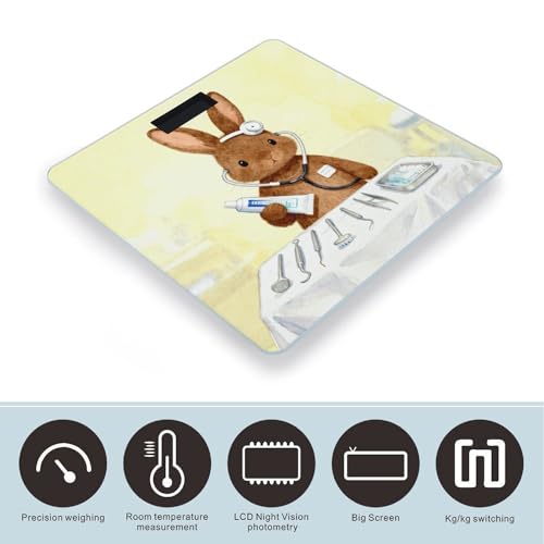 Báscula digital Cute Dental Brown para peso corporal miniatura 3