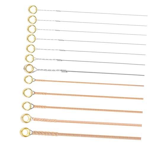 GOOHOCHY 12Pcs Phosphor Copper Guitar Strings for Folk Guitars Enhanced Tone Sustain Easy to Install Standard Tension for Beautiful Sound for Guitar Projects