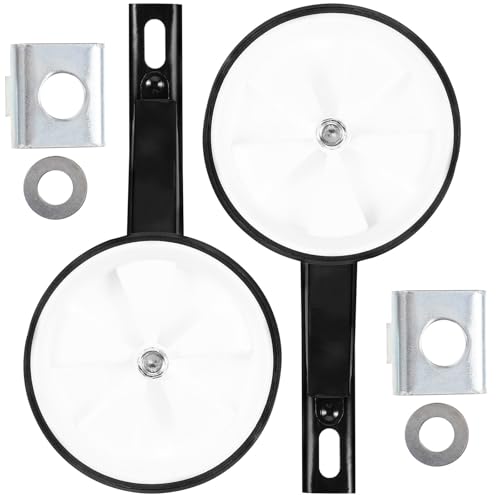 Ruedas de entrenamiento Abaodam para bicicleta, resistentes al desgaste, tamaño 12-16 pulgadas, con soportes blancos tipo 16, repuesto para ciclismo miniatura 1