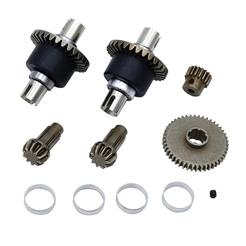 Árbol De Transmisión Para SCY 16101 16102 16103 16201 Pro 1/16 Coche RC Sin Escobillas Piezas Mejora Diferencial Metálico Y Juego Engranajes Eje CVD(Gear set)