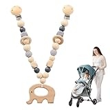 🐘【Einfach zu befestigen und zu reinigen】: An beiden Enden der Kinderwagenkette befinden sich Clips. Sie können sie einfach am Kinderwagen, der Babyschale oder dem Kinderbett befestigen und sie direkt mit einem feuchten Tuch abwischen und natürlich trocknen lassen. Einfach zu säubern.