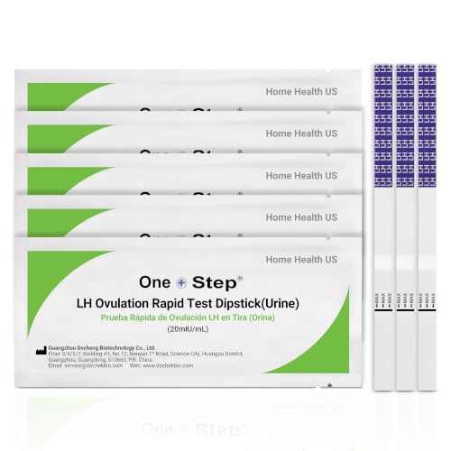 Image of One Step Ovulation Test Strips (50 Pack) - Easy to Use At Home Fertility Predictor Test Kit - Fast and Accurate Ovulation Test