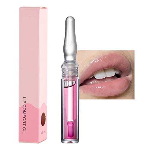 Lip Oil Tinted, Plumping Lip Gloss Jelly Moisturizing Lip Oil, Hydrating Lip Glow Oil Lasting Nourishing Lip Gloss, Deep Repair Dry Cracked Lips Care Essence Oil, Tinted Lip Oil For Woman And Girls #TOP7