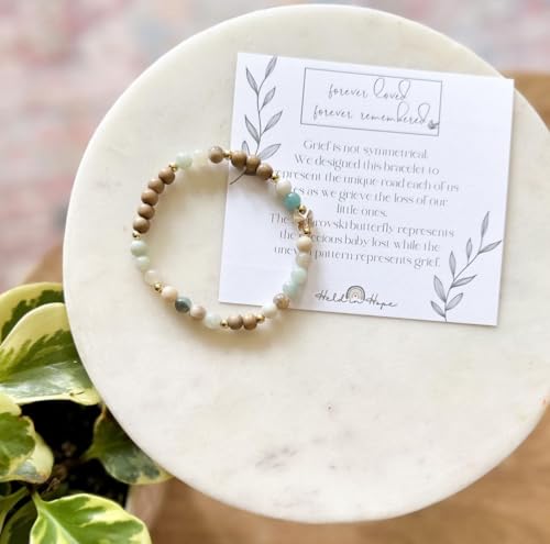 forever remembered Miscarriage and Infant Loss Bracelet with Crystal Butterfly Charm-Memorial Bracelet for Pregnancy and Infant loss. Miscarriage Gift for Mothers3