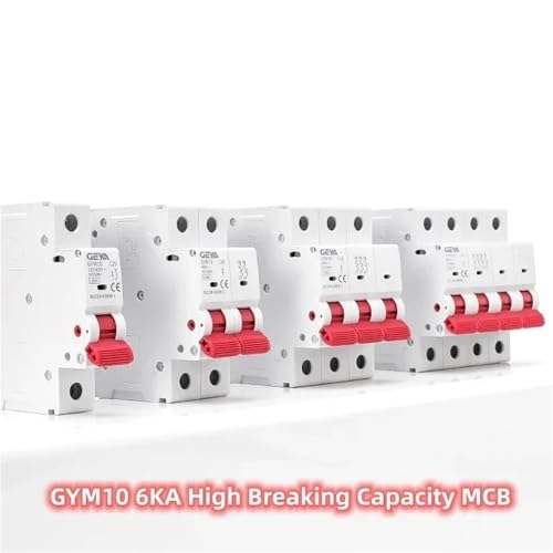 Disjoncteur 4 pôles GYM10 6A type C interrupteur sécurité 400V