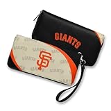 Littlearth MLB San Francisco Giants Curve Zip Organizer Wallet, Wristlet and Wallet in One, Team Color, 8 x 4 x 1 Inches