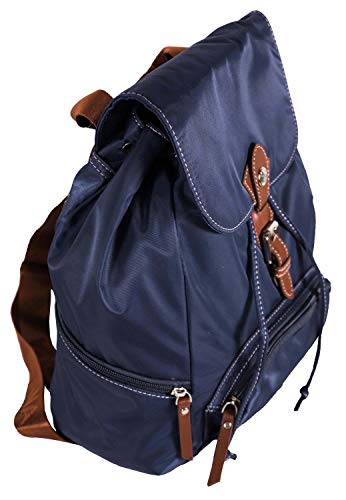 Sac à dos KATANA en microfibre garni cuir réf 29307(6 couleurs disponibles) (bleu)