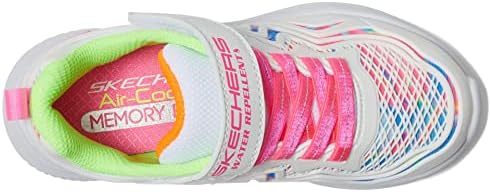 Skechers Kids Girls Jumpsters-Hydro Swirl Sneaker, White/Multi, 4 Big Kid | Image 1