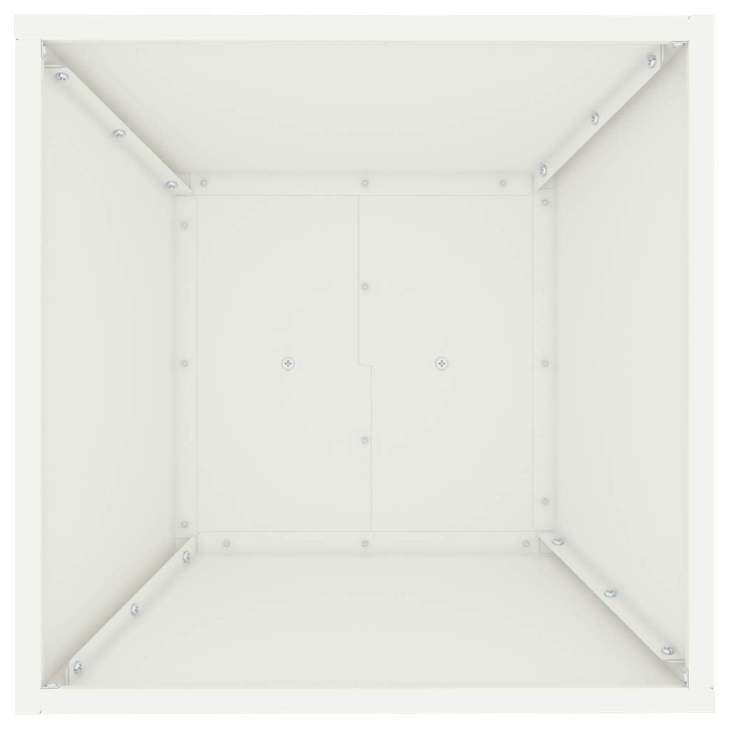 Säulen Pflanzer Weiß 40 x 40 x 100 cm, Blumen Topf pflanz gefäß kübel für Garten terrasse Balkon und fensterbank, Outdoor deko für kräuter gemüse Orchidee Bonsai Kaktus