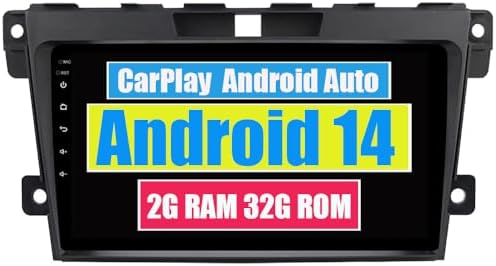 RoverOne Car Stereo Radio for Mazda CX 7 CX-7 CX7 2008-2012 with CarPlay Android Auto Multimedia Player GPS Navigation Touch Screen Bluetooth WiFi