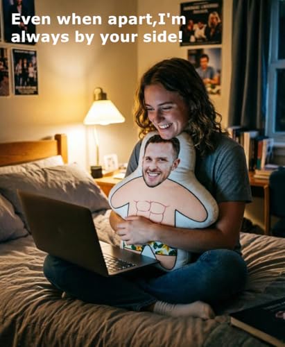 Custom Face Plush - Personalized Photo Minime Pillow Gift for Him & Her — view 4