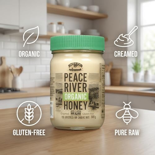 Miel Cremada Orgánica Peace River 16 oz miniatura 3
