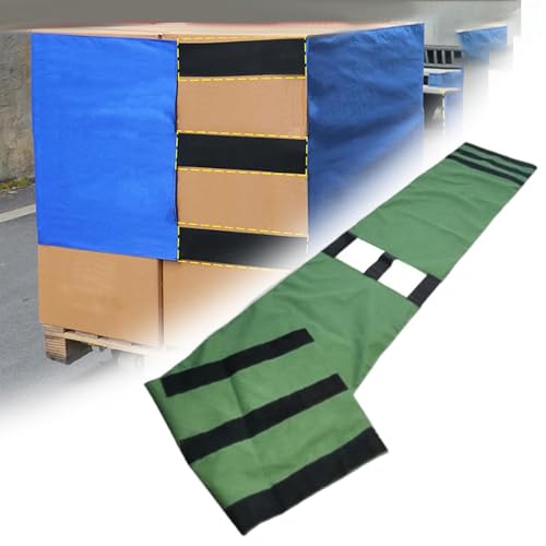 MotiveTech Correa de para Palets, Envío, Alta Estabilidad, Elástica, Transporte, Ajustable, Verde, 46 Cm X 460 Cm - imagen 5