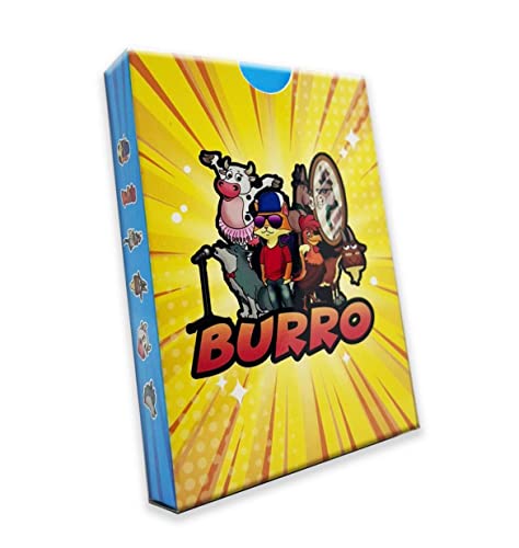 Burro Card Games – Fun And Engaging Games For Adults And Kids – Animated Family Games With 6 X Animal Cards-Party Games For 4-6 Players #TOP27