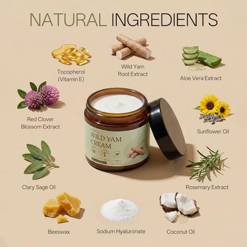 Image of Organic Wild Yam Cream for Women - Soothing & Balance