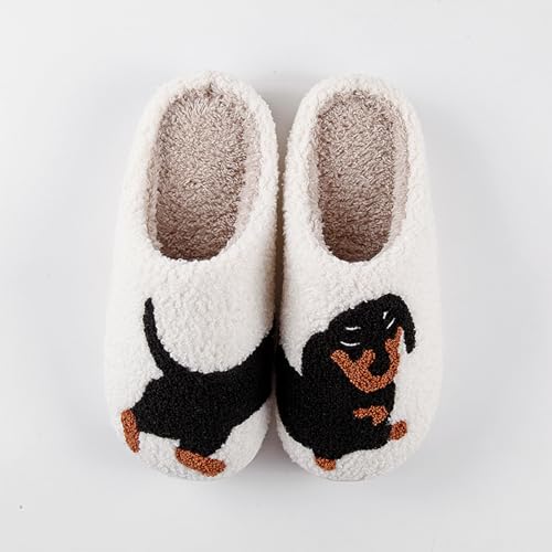 Dachshund Slippers for Women Chicken Slippers for Women Memory Foam Owl Slippers Cute Animal Dog Slipper Fluffy Shoes2