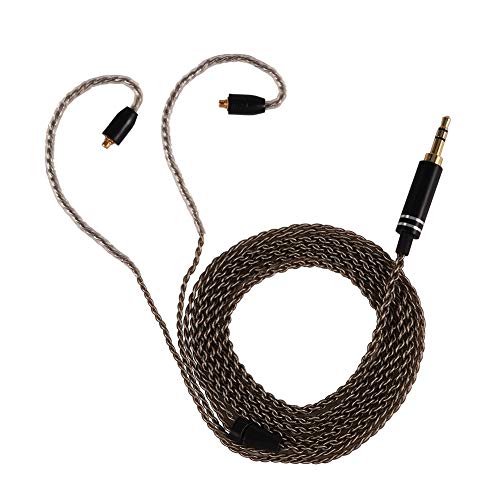 SE215�ASE535�ASE846�p MMCX�R�l�N�^�t�⃁�b�L�����C���z���P�[�u���A�������x�I�[�f�B�I����3.5mm�v���O�t�������p���E���w�b�h�t�H���P�[�u�� (���̃X�g���[�g)