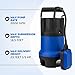 SumpMarine Automatic 1/2 HP Submersible Utility Pump, Clean Water Sump Pump, w/ 25’ Cord, Float Switch - Moves Up-To 2,000 Gallon Per Hour from Flooded Areas, Pool, Hot Tub, Rain Barrel, Pond