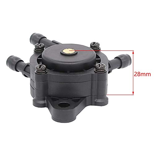 HOOAI Fuel Pump 24 393 04-S / 24 393 16-S with 25 050 22-S / 25 050 03-S Fuel Filter & Fuel Line Shut Off Valve for Kohler Engines Lawn Mower Parts