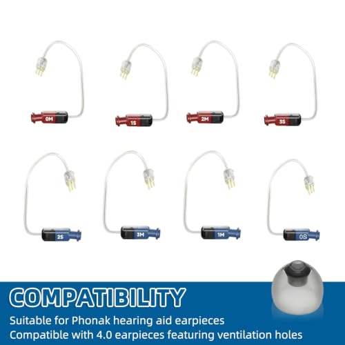 Image of 12 PCS Phonak Hearing Aid Domes, Hearing Aid Accessories, Hearing Aid Domes 6mm and 9mm Two Size Options for Regular Replacement, Comfortable Daily Wear Ear Tips 6 Pieces Each Size