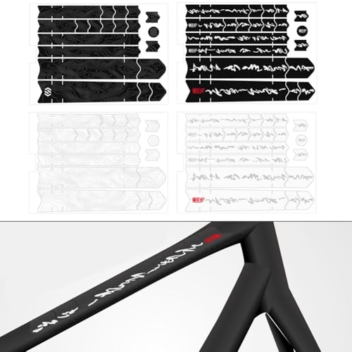 Película protectora de bicicleta 3D para evitar daños por cables en carretera y grava 3