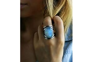 Kuyiuif Moonstone Boho Ring: Timeless Elegance for Women