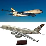 【Material】-Hochwertiger Harzkörper, hölzerne Trapez-Basis- und Metallhalterung, stabil und kann das Flugzeug sehr gut halten.)