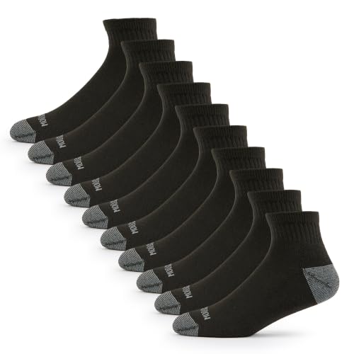Image of Fruit of the Loom Men's Dual Defense Socks, Odor Protection with Half Cushion, Multi-Packs