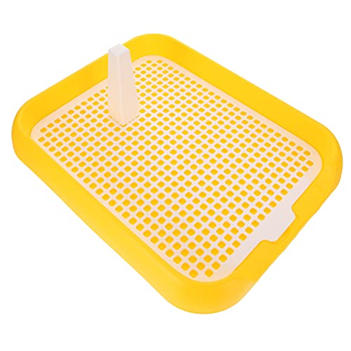 Ipetboom-Pet-Training-Tray-18x15-Dog-Litter-Box-Puppy-Training-Toilet-Pet-Training-Pads-Holder-Pet-Toilet-Yellow - Cucciolini Doodles   Ipetboom-Pet-Training-Tray-18x15-Dog-Litter-Box-Puppy-Training-Toilet-Pet-Training-Pads-Holder-Pet-Toilet-Yellow
