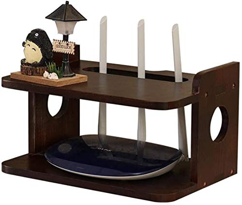 Router-Rack Regale Wandhalterung, for WLAN-Router-Halterungs-TV-Box, Set-Top-Box, Modem-Kabelbox, DVD-Player-Streaming-Gerät, Wandregal