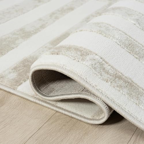 Tapete Beige Abani 4' x 6' para Interior miniatura 6