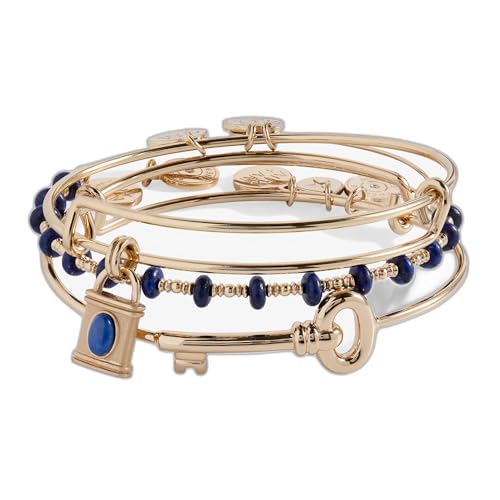 Alex and Ani Lock and Key Bangle Set of 3