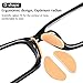 Chuangdi 2 Styles Soft Foam Nose Pads Self Adhesive Eyeglass Nose Pads Anti-Slip Eyeglass Nose Pads Thin Nosepads for Glasses Eyeglasses Sunglasses, 60 Pairs (Skin Color)