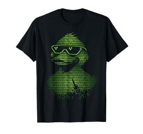 Binary Code Duck Cybersecurity Programming Coding T-Shirt