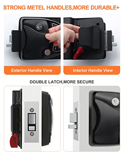 Rv Keyless Entry Door Lock, Compact Rv Door Lock,100% Metal With Deadbolt, Backlit Keypad,Fob Keyless And 2 Keys For Rv, Camper And Trailer #TOP4