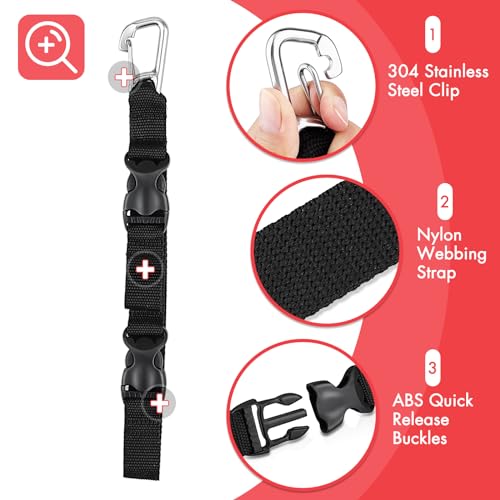 Owekfifv Suporte de barbatana e máscara, prendedor de barbatanas de mergulho BC e clipe de máscara c