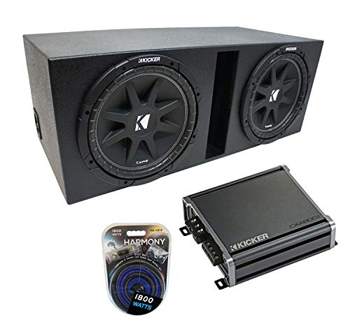 American Sound Connection Universal Car Stereo Rhino Coated Ported Dual 10