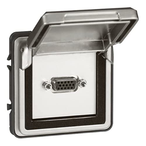 Legrand 077880 Soliroc adaptateur Mosaic pour prise étanche extérieure et garage