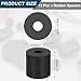 uxcell 12Pcs Thick Rubber Spacer, 1 Inch OD x 5/16 Inch ID x 1 Inch Thickness Round Rubber Bushings Anti Vibration Flat Spacer Washers for Home Industrial Machinery