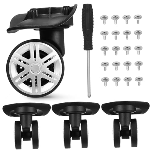 Roulettes de rechange valise Healvian pour réparer un bagage bruyant