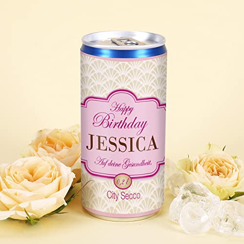 Herz & Heim® City Secco in der Dose zum Geburtstag mit Wunschname (weiß trocken) 200 ml - Image 4