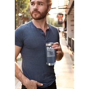 NewEleven Valentines Gifts For Dad - Birthday Gifts For Dad From Daughter, Son, Kids - Husband Gifts - Birthday Present Ideas For Father, Husband, New Dad, Bonus Dad From Daughter, Son - 20 Oz Tumbler NewEleven Valentines Gifts For Dad Birthday Gifts For Dad From Daughter Son Kids Husband Gifts Birthday Present Ideas For Father Husband New Dad Bonus Dad From Daughter Son 20 Oz Tumbler